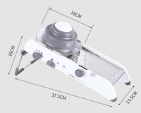 Déchiqueteur multifonctionnel, trancheuse, coupe-légumes, râpe à légumes professionnelle, mandoline, trancheuse en acier inoxydable réglable