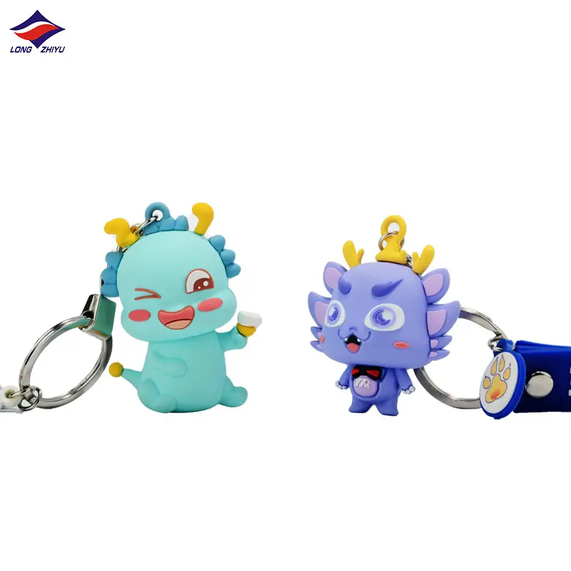 Longzhiyu 15 Years China Manufacturer Promotional Gift Custom Cute Design 3D PVC Keychain