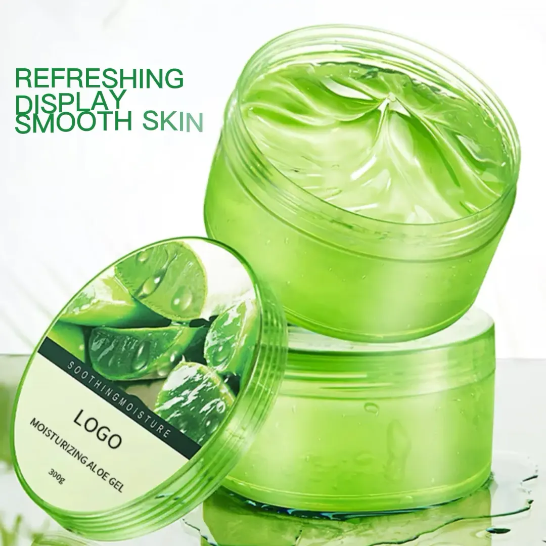 Gel di Aloe Vera puro biologico all'ingrosso cura della pelle del viso idratante crema schiarente lenitiva Gel di Aloe Vera