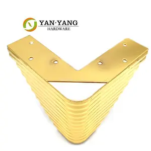 Yanyang alta calidad nuevo diseño dorado muebles gabinete metal sofá patas