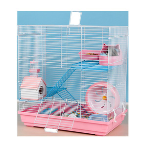 Pattern solido 47 Basic criceto gabbia Golden Bear Nest Villa spedizione gratuita in plastica a tre strati confezione confezione scatola include - Product Image 1