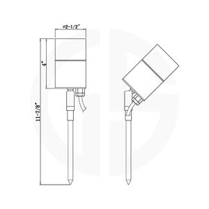 Haute qualité basse tension 12V étanche en laiton cuivre paysage éclairage extérieur jardin lumières lumières d'accent - Product Image 3