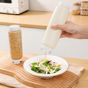 Bouteilles en plastique à double tête, translucides, pour sauce BBQ, ketchup, distributeur de sauce - Product Image 5