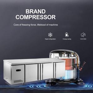 Congélateur commercial sous comptoir en acier inoxydable, réfrigérateur-banc de travail, réfrigérateur et congélateur de comptoir - Product Image 3