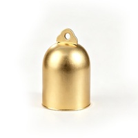 Ornement de Noël en fer en forme de cloche à tube droit, pendentif métallique à sommet rond, pour couronne, porte, arbre, maison, bureau, hôtel, décoration de fêtes