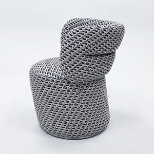 Taburete Giratorio Estilo Retro Crema con Diseño Moderno, Taburete de Descanso para Sala de Estar, Maquillaje, Salón de Belleza y Salón de Uñas - Product Image 3