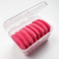 Superweicher Mini-Herzform-Puderquaste Fingerschwamm für Make-up-Foundation-Verblendung