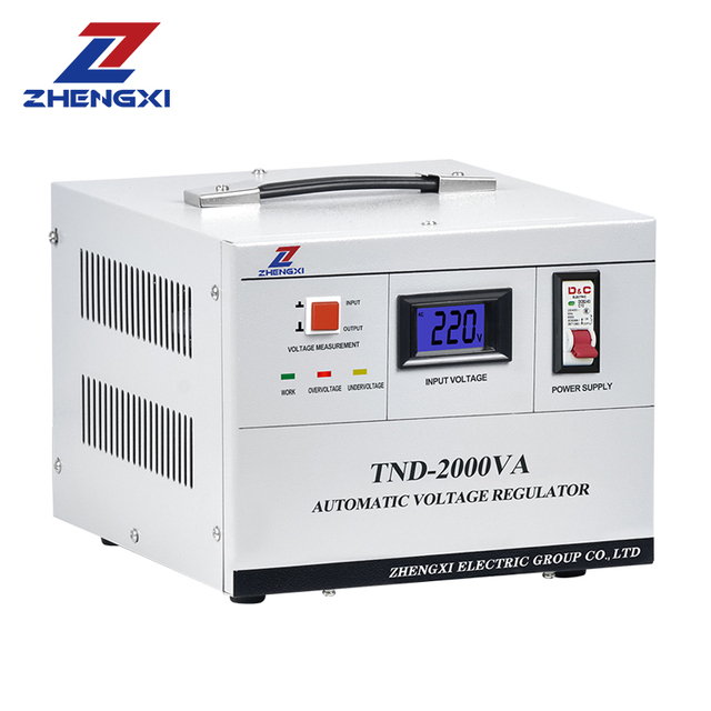 TND High Accuracy Automatic AC Voltage Regulator Servo Control Single Phase Intelligent 2KVA 3KVA 5KVA Stabilizer