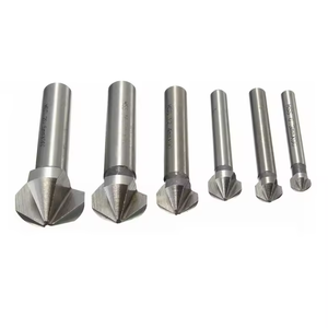 6.3-20.5MM HSS <strong>Countersink</strong> Bore 6pcs Round Shank Chamfer <strong>Drill</strong> Bit 3 Flute 90 Degree Chamfer <strong>Countersink</strong> <strong>Drill</strong> Bit Set - Product Image 2
