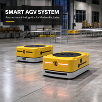 Robot AGV intelligent, véhicule à guidage automatique, chariot à palettes mobile AMR, système de manutention intralogistique pour entrepôt et usine