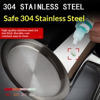Verseuse à thé à bulles transfrontalière en acier inoxydable 304, grande capacité, pour eau froide Kung Fu, usage commercial hôtelier, avec long bec verseur
