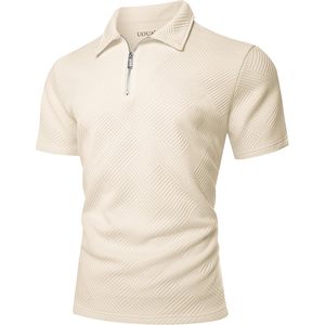 Camiseta Polo con Cierre para Hombre FOXA, Manga Corta, Tejida, Informal, para Golf, Corte Regular - Product Image 6