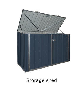 Caja de almacenamiento de bicicleta de metal resistente al agua para muebles de exterior, armario para bicicleta, armario para bicicleta, estante - Product Image 6