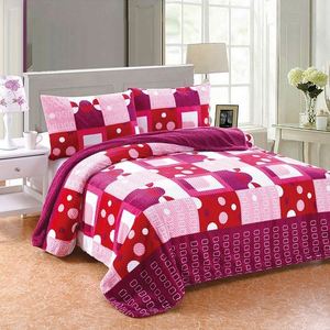 Tấm Set Vua Kích Thước Tấm In Bộ Đồ Giường <span class=keywords><strong>Comforter</strong></span> Mền Mền Vải Cho Sang Trọng Bunk Kings Từ Trung Quốc Chết Chốn Giường Quilt Bìa - Product Image 4