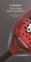 Raquettes de padel professionnelles en fibre de carbone haute performance personnalisées 3k 12k 18k 24k Raquettes de tennis de plage Raquette de padel