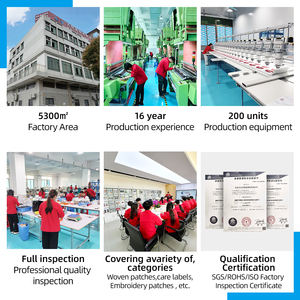 Obral tambalan bunga hati bordir penuh ramah lingkungan kustom menjahit Logo kustom & topi garmen warna - Product Image 6