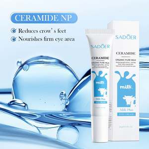 Crème pour les <span class=keywords><strong>yeux</strong></span> nourrissante au <span class=keywords><strong>lait</strong></span> de céramide SADOER en gros, réparation, anti-rides, lifting, raffermissant, végétalien, anti-âge - Product Image 3