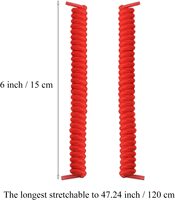 12 paires de lacets élastiques sans nœuds, lacets en spirale, couleur unie, pour baskets, chaussures de sport décontractées