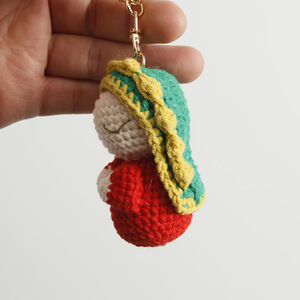 Hilo de Tejer para Crochet, <span class=keywords><strong>Virgen</strong></span> María, Madre María, Amigurumi, Muñeca Cristiana de Peluche, Nuestra Señora de Guadalupe, Jesús, Llaveros - Product Image 6