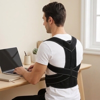 Correcteur de posture réglable pour le dos, soutien lombaire pour la maison, le bureau, les études et la position assise