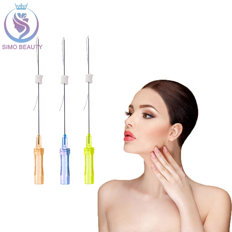 new korea technology pdo thread lift needle 3D barb thread face lift blunt cannula