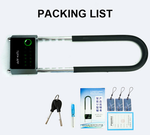 Serrure intelligente en <span class=keywords><strong>U</strong></span> pour porte coulissante en verre, avec empreinte digitale, en alliage d'aluminium, automatique, électronique, avec clavier à code - Product Image 6