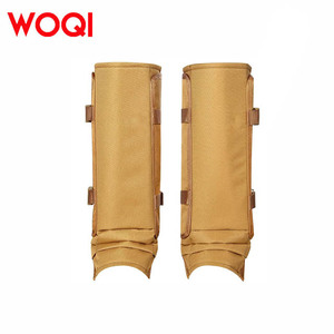 Woqi - Protectores Tácticos para Piernas, de Nailon, con Cierre de Hebilla Ajustable, para Senderismo, Camping, Caza, Unisex, Protección para Pantorrillas, Color Caqui Oscuro - Product Image 4