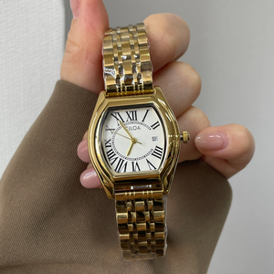 Reloj de Cuarzo CILOA para Mujer, Forma de Barril de Vino, Correa de Aleación, Estilo Moderno, Personalizable, Resistente al Agua 3BAR, Genuino - Product Image 1