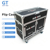 Station de travail DJ personnalisée, Flight case de transport pour Allen & Heath SQ7 Digital Mixer avec Dog House
