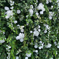 Vente en gros 3D enroulé suspendu fausse fleur artificielle mur végétal de simulation fleur ornementale feuilles vertes mur végétal artificiel