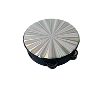 Tambourin LED clignotant à double rangée de 8 pouces, jouet de percussion lumineux portatif pour événements festifs
