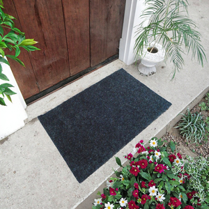 <b>Custom</b> Wholesale Indoor Outdoor Home Front Entrance <b>Doormat</b> Welcome Reversible Tufted PVC Cushioned Washable Loop Pile - Product Image 3