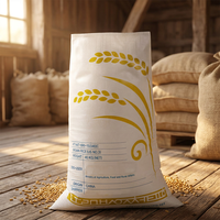 Sacs tissés en PP du fabricant chinois, sacs en plastique polypropylène transparents blancs pour riz, farine, engrais, maïs