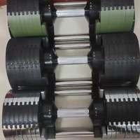 Ensemble d'haltères en fonte réglables de 20 à 40kg avec poignée antidérapante Options multi-poids