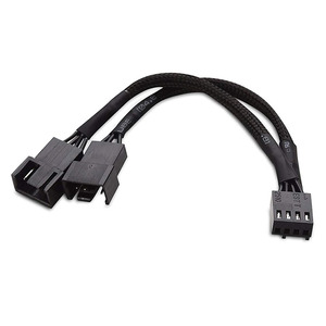 Câble adaptateur convertisseur d'alimentation pour ventilateur <span class=keywords><strong>PWM</strong></span>, 4 broches, 1 femelle vers 2 mâles, pour ordinateur PC - Product Image 1