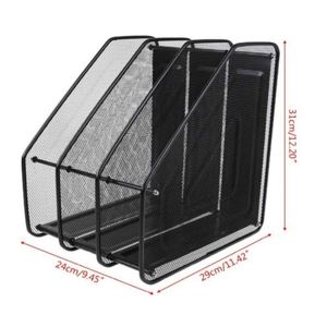 ที่ใส่เอกสารแบบตาข่ายโลหะ 3 ช่อง สำหรับจัดระเบียบโต๊ะทำงาน - Product Image 4