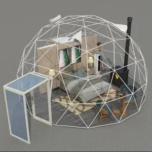 2023 चीन नई आगमन आउटडोर glamping लक्जरी जीवन में geodesic गुंबद तम्बू