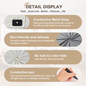 แผ่นปูเตียงพื้นเสื่อเท้าที่ช่วยเพิ่มการนอนหลับและพลังงานผลิตภัณฑ์เพื่อความปลอดภัยต่อสุขภาพแผ่นนำไฟฟ้าป้องกันไฟฟ้าสถิตย์ - Product Image 6