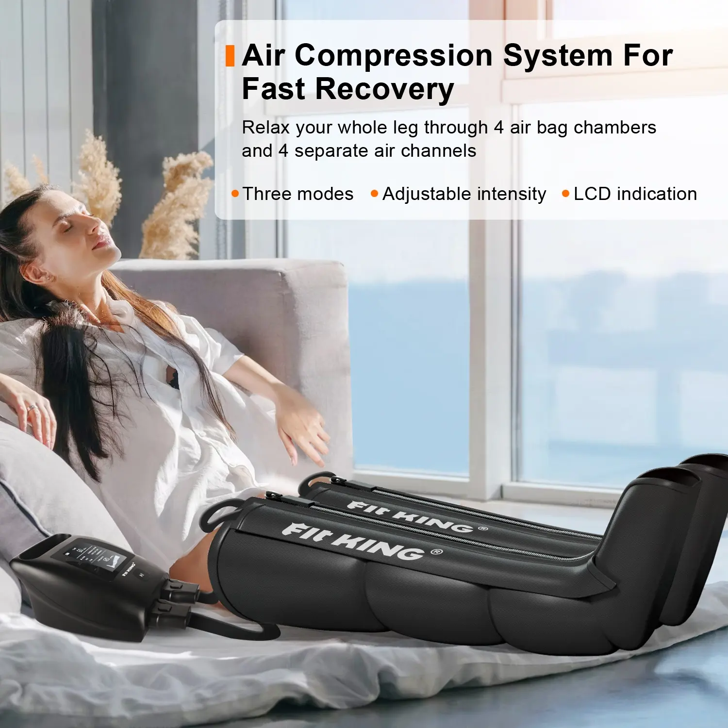 Bot sistem pemulihan, sepatu bot kompresi tekanan udara, pemulihan cepat sirkulasi darah, pemijat udara kaki isi ulang