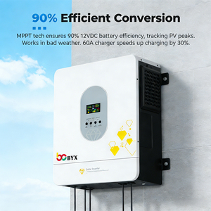 ระบบไฮบริดโซลาร์เซลล์ 4kw 6kw 10kw 11kw 8kw 12kw 16kw 22000VA MPPT คลื่นไซน์บริสุทธิ์ แบบออฟกริด พร้อมแบตเตอรี่ลิเธียม AW-81 คลื่นไซน์บริสุทธิ์ - Product Image 1