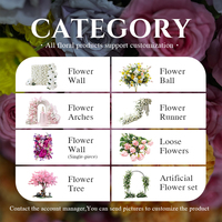 Sunwedding Harga Terjangkau Gerbang Bunga Artifisial Kustom Grosir Bingkai Logam Putih Pink Elegan Ramah Lingkungan Portabel untuk Pernikahan