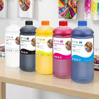 Tinta DTG Berkualitas Tinggi 1000ml untuk Epson F2100 F2130 F2150 F2180 Tinta Pigmen Tekstil Langsung ke Pakaian Grosir Pabrik