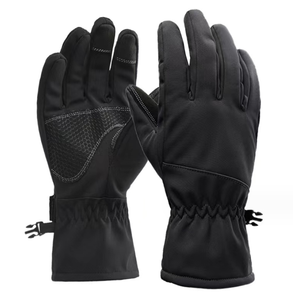 ถุงมือกันหนาว DFG1001 สีดำลายพราง CP แบบยาว ผ้า softshell กันน้ำ บุขนแกะ ปิดนิ้วเต็มรูปแบบ รองรับหน้าจอสัมผัส - Product Image 1
