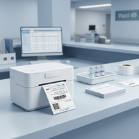 Impresora Térmica USB Cashino CSN-310 de 80 mm, Dispositivo de Etiquetado Inalámbrico para Uso Médico