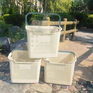 Waterstar Home Storage <b>Basket</b> 39.5x29.5x36cm Plastic <b>Stackable</b> Rectangle Neatening Box For Kitchen Toy Clothes - Product Image 3