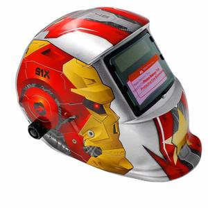 Casque de soudage à obscurcissement automatique Linyi, écran facial de protection à vue complète avec motif flamme, compatible OEM - Product Image 5