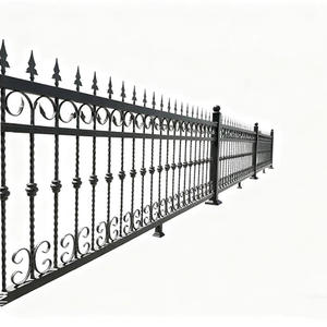 Kolayca monte çelik çit ferforje çit okulları/parklar güvenlik eskrim - Product Image 3