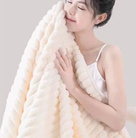Plaid en fausse fourrure en gros, style européen et américain, uni, doux, épais, luxueux, personnalisable pour salon et chambre à coucher
