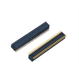 Soulin SMT Double Row 2x40 Pin Female Header 2.0mm Pitch Gold Plated Buy Pcb Connector
