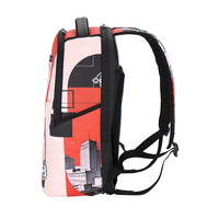 Mochila Urbana con Estampado Geométrico, Mochila Diaria Urbana, Correa Ajustable para Adolescentes, Viajes Escolares